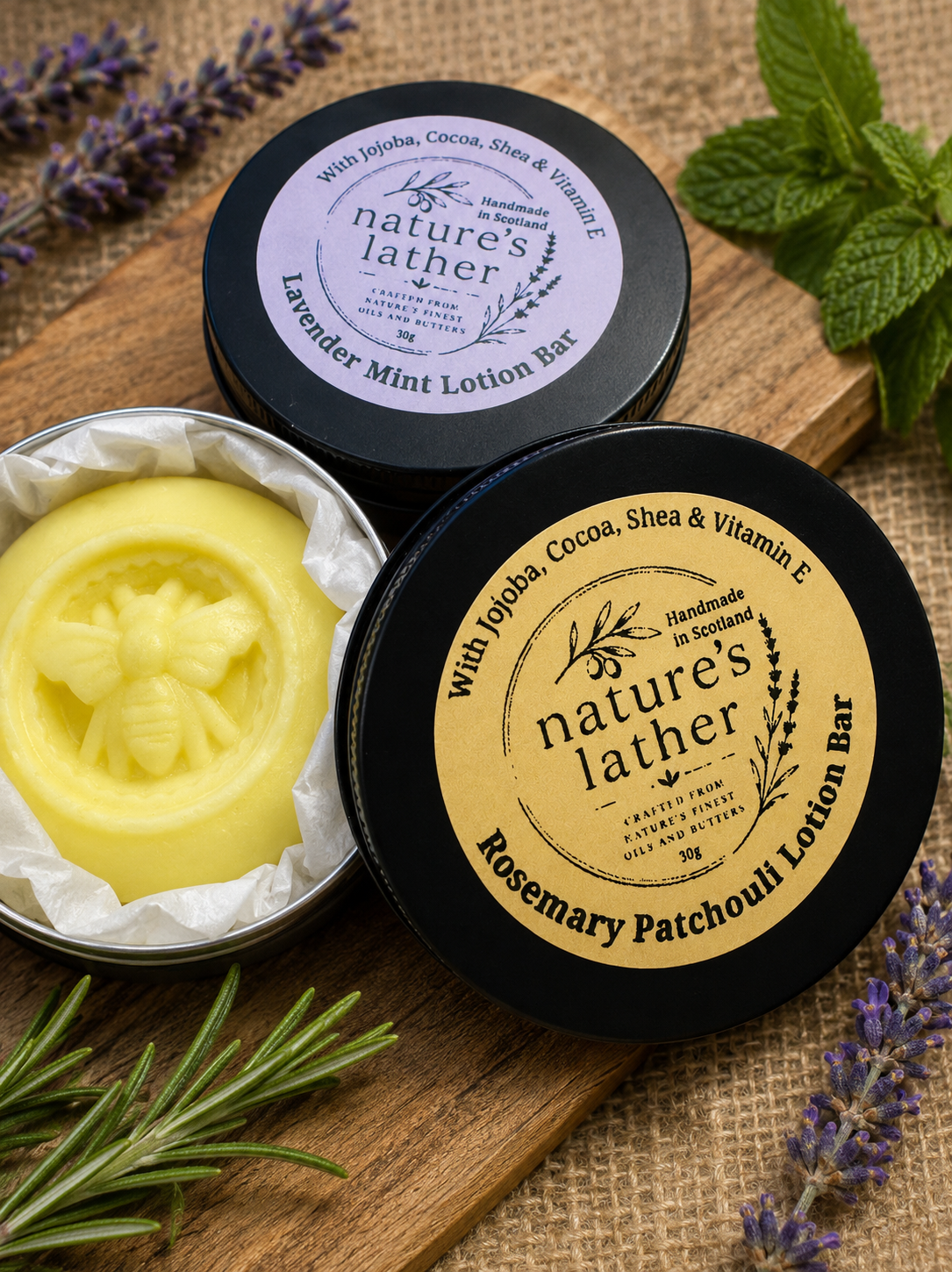 Lavender Bergamot Lotion Bar